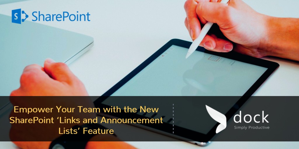New SharePoint Links and Announcement Lists Feature