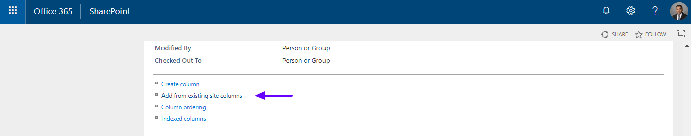 Document Library Settings