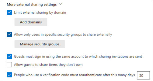 External Sharing Setting of SharePoint - Dock 365 Blog