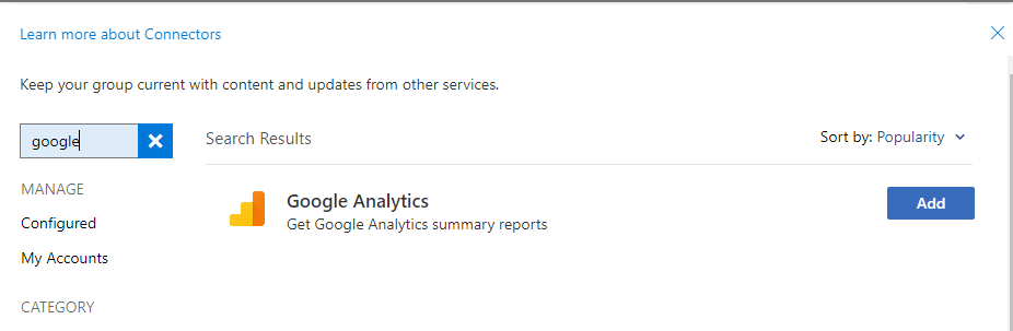 Google analytics service