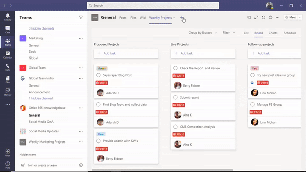 How to add an app to a tab in Microsoft Teams