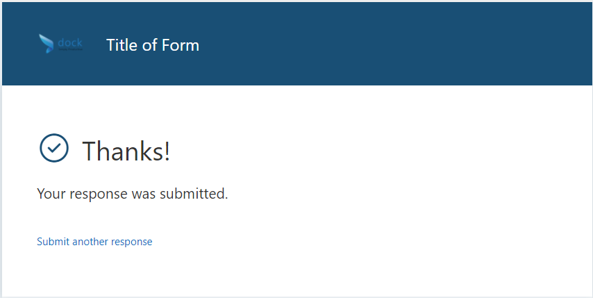 MS Forms demo blog test submit