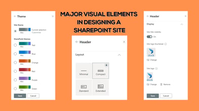 Major Visual Elements in Designing a SharePoint Site