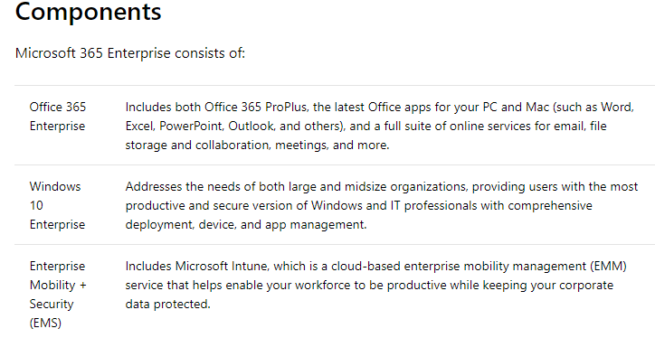 Microsoft 365 Enterprise overview   Microsoft Docs