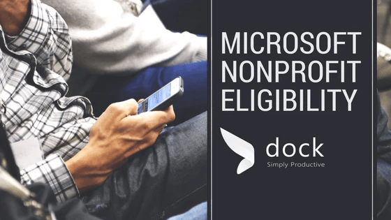 Microsoft Nonprofit Eligibility and SharePoint with Dock 1