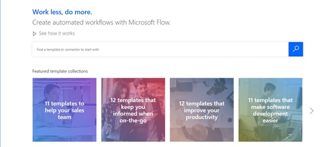 Microsoft_Flow_Home_Screen