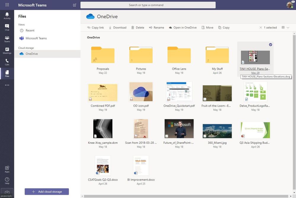 New OneDrive Experience in Teams - Dock 365