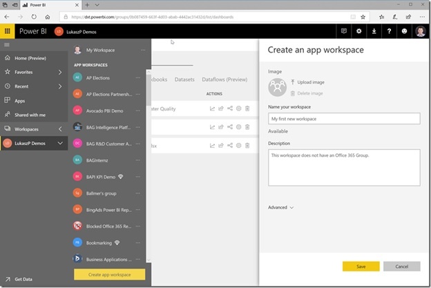 Power BI - Enabling your team with new workspace environment