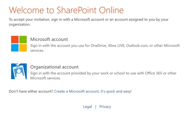 SharePoint Online Invite Page