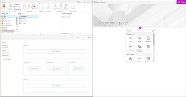 SharePoint modern page 
