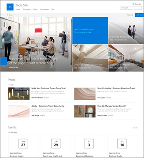 SharePoint Server 2019 Communication Site