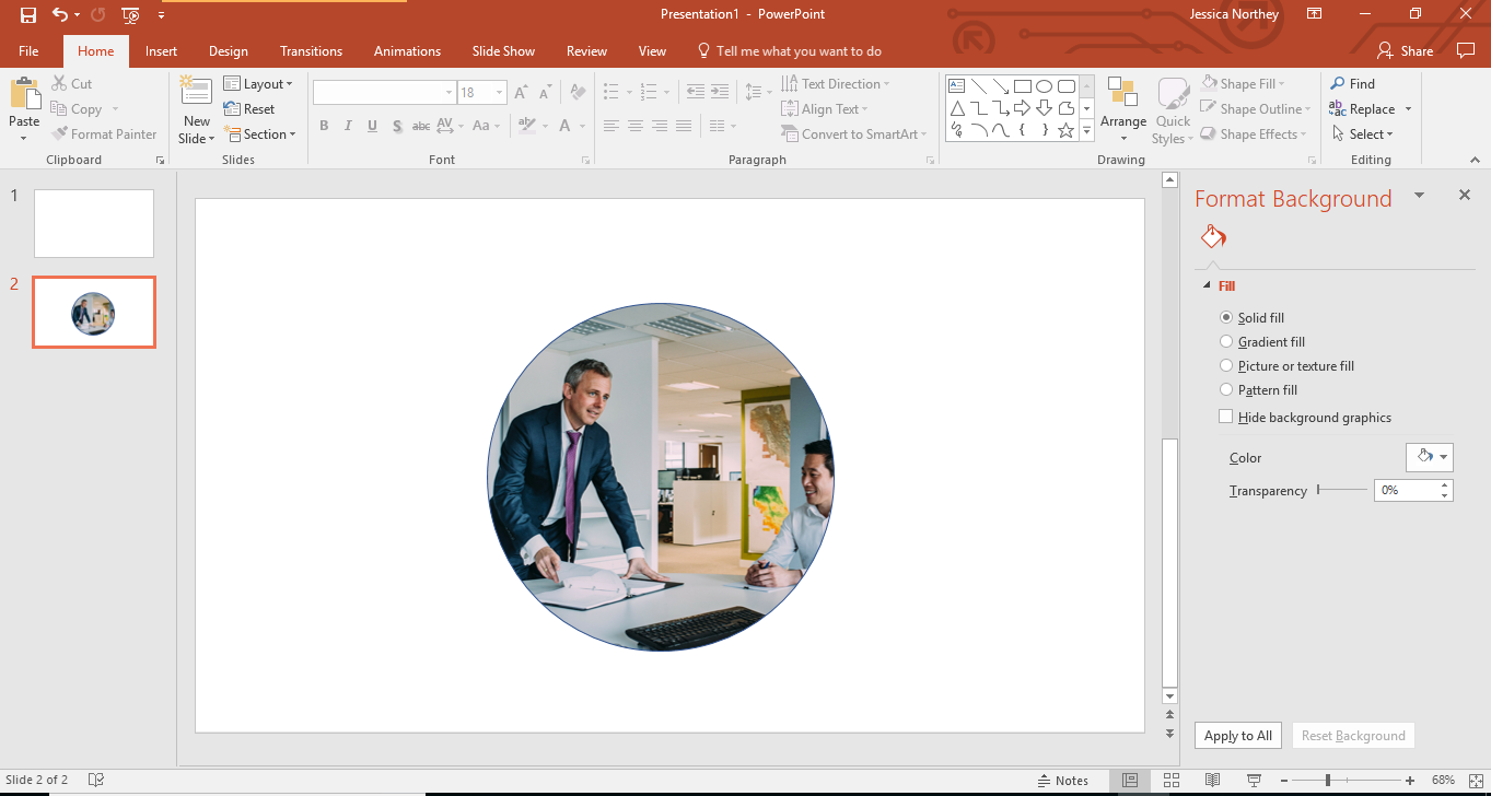 PowerPoint creative shape