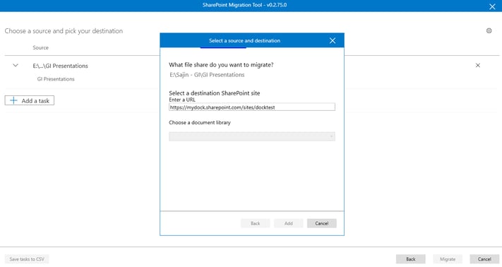 Setting up Migration Task in the Free Migration Tool by Microsoft.png