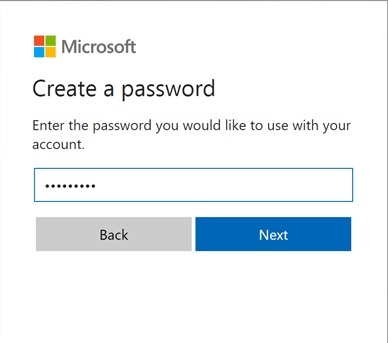 create a password