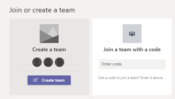 Create Teams