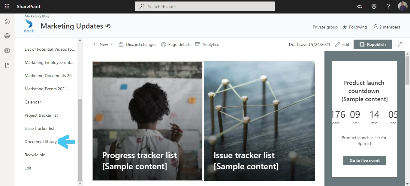 Document library