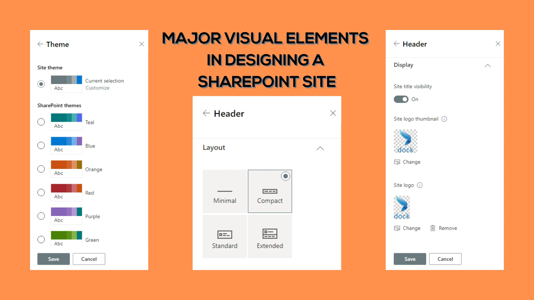 Major Visual Elements in Designing a SharePoint Site