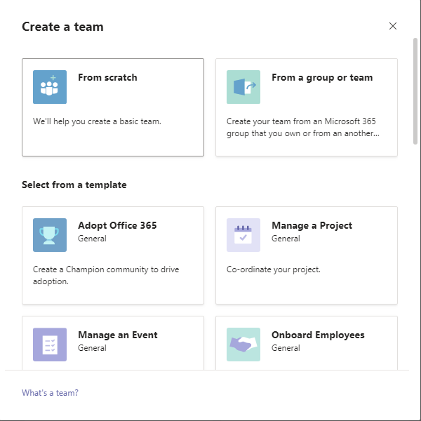 Microsoft Teams - From scratch