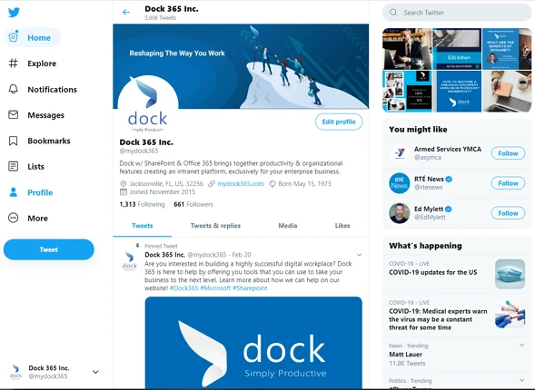 dock-twitter-page