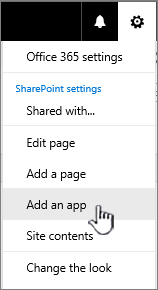 SharePoint Add an App