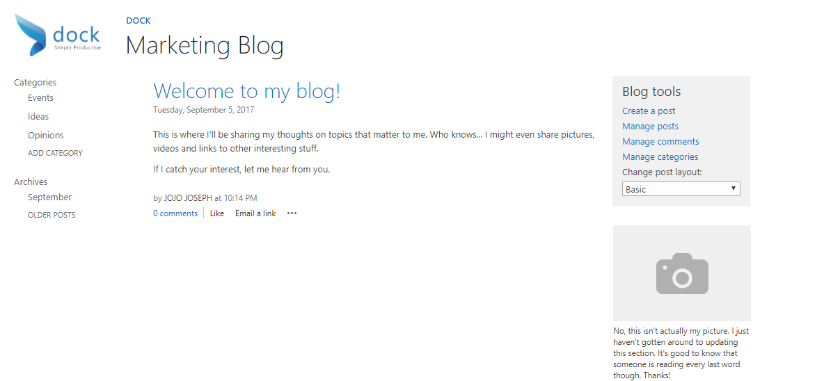 SharePoint Blog